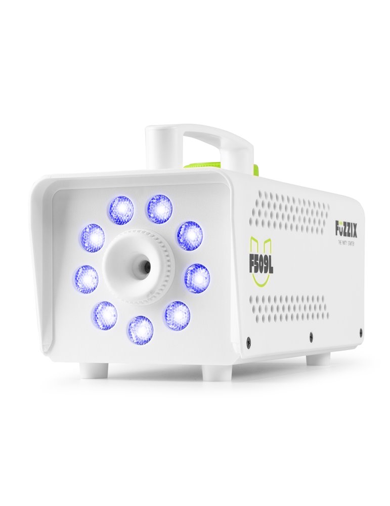 F509LW Máquina de humo Party 9 LEDs RGB Edición blanca