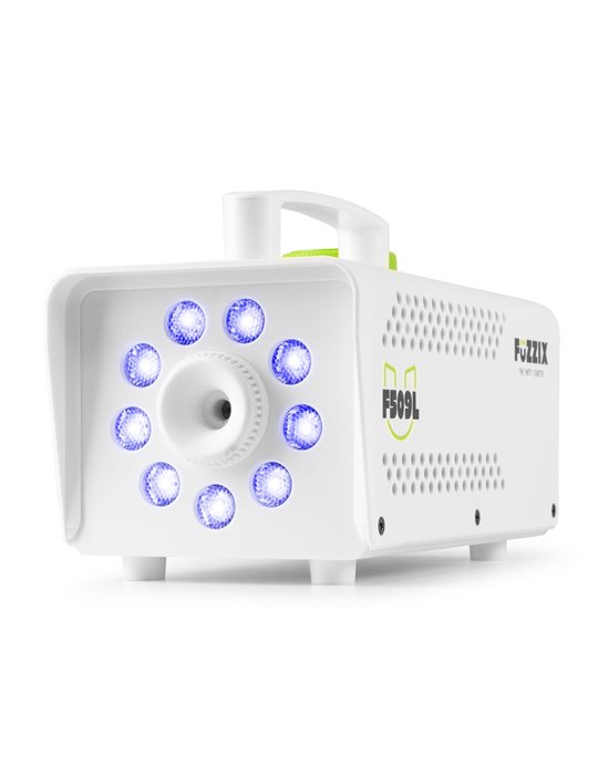 F509LW Máquina de humo Party 9 LEDs RGB Edición blanca