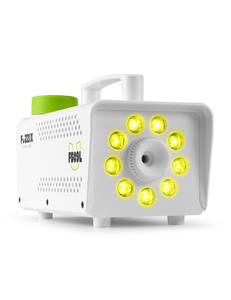 F509LW Máquina de humo Party 9 LEDs RGB Edición blanca