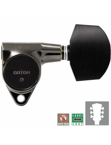 Clavijero Eléctrica Gotoh SG301-B07-CK 3+3 Cosmo Negro 2