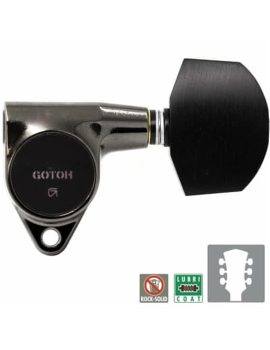 Clavijero Eléctrica Gotoh SG301-B07-CK 3+3 Cosmo Negro
