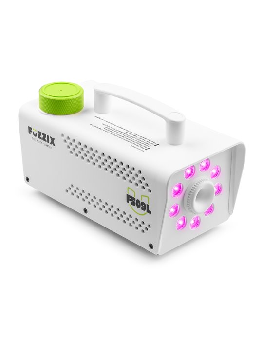 F509LW Máquina de humo Party 9 LEDs RGB Edición blanca