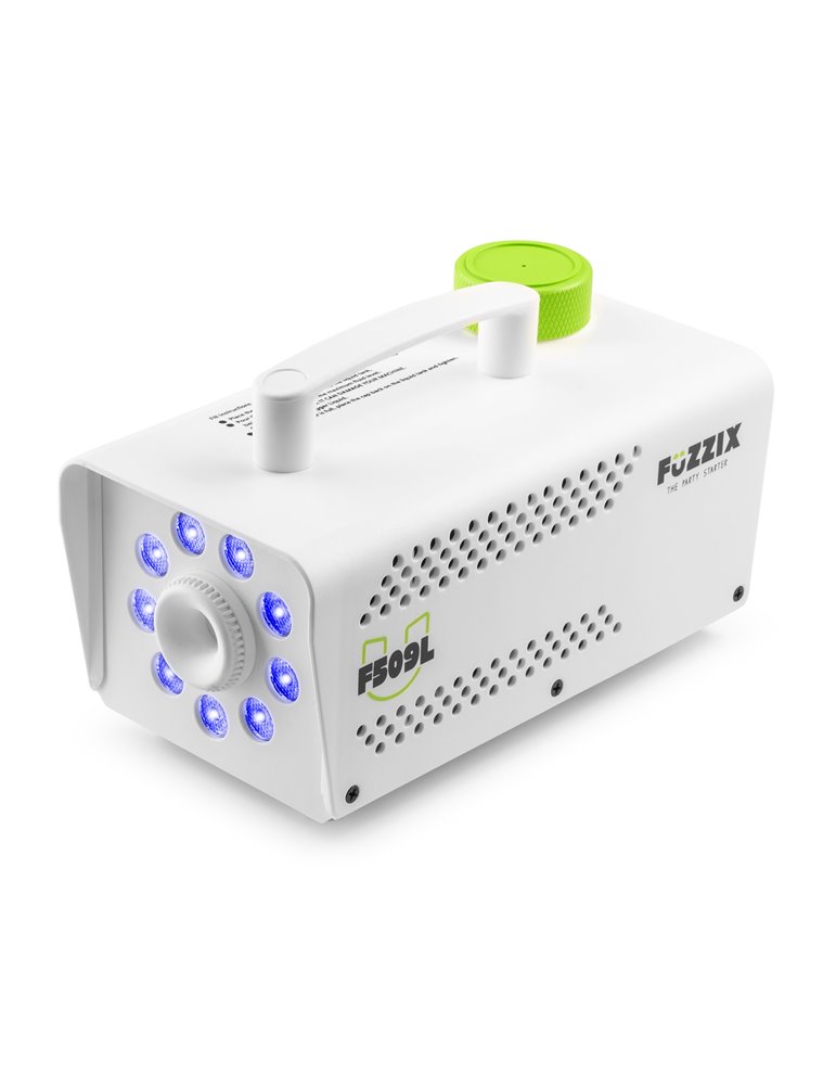 F509LW Máquina de humo Party 9 LEDs RGB Edición blanca