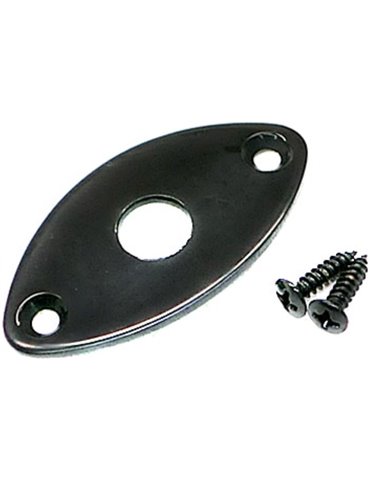 Placa Entrada Jack Gotoh Negra JCB-2-B