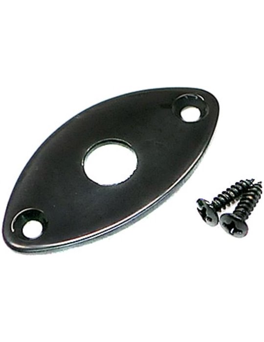 Placa Entrada Jack Gotoh Negra JCB-2-B