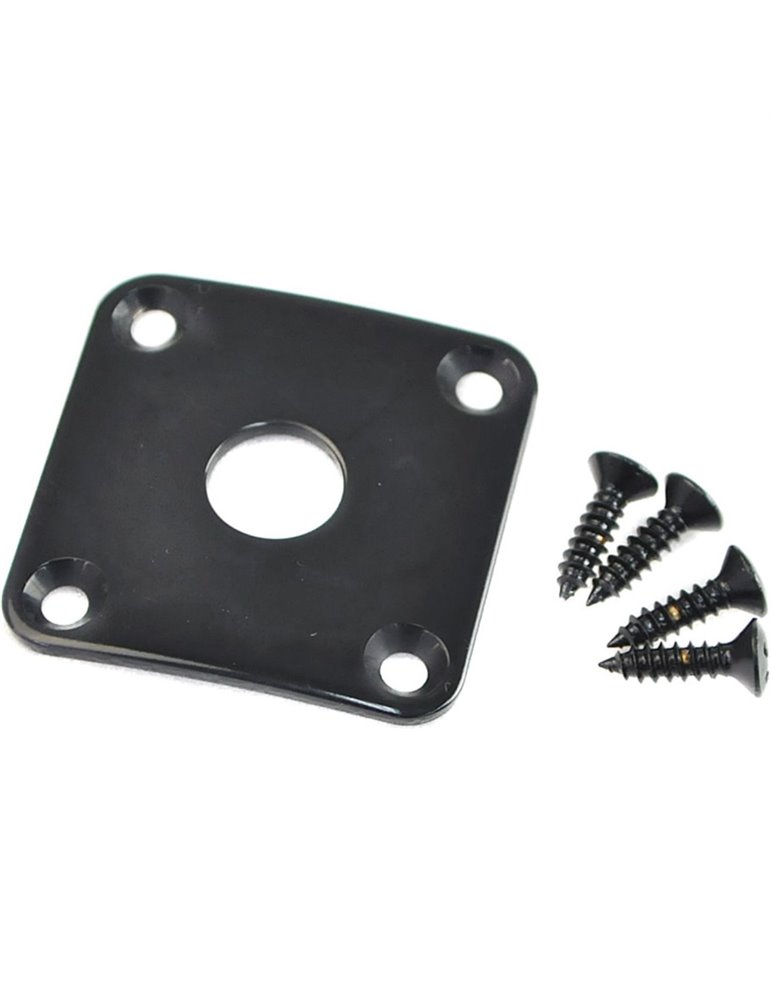 Placa Entrada Jack Gotoh Negra JCB-4-B