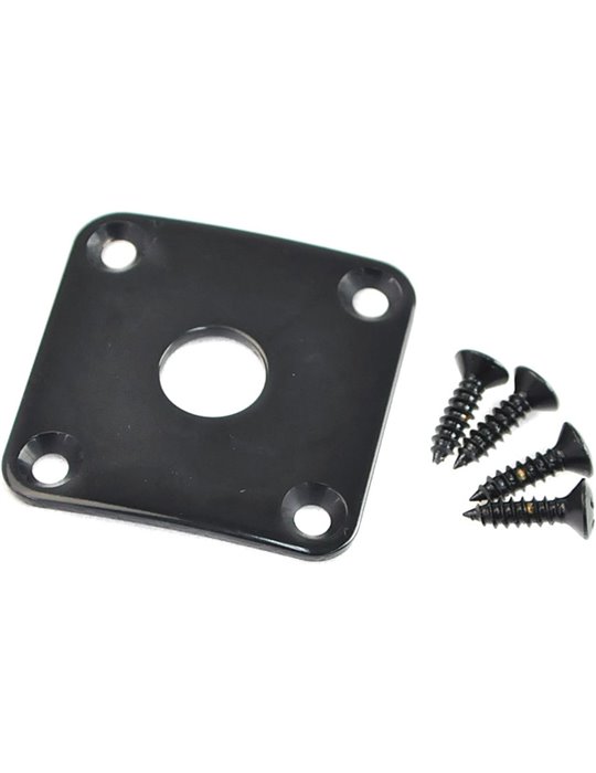 Placa Entrada Jack Gotoh Negra JCB-4-B