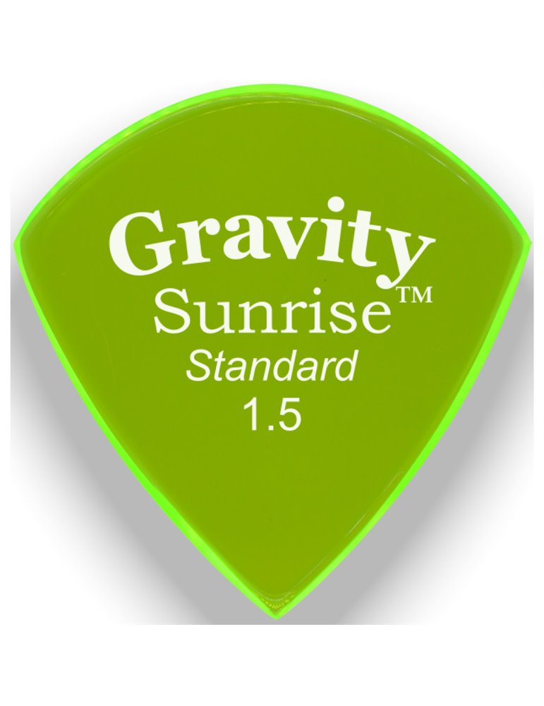 Púa Gravity Sunrise Standard 1.5mm Pulida Verde GSUS15P