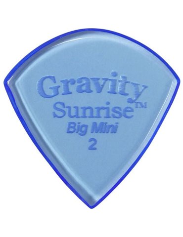 Púa Gravity Sunrise Big Mini 2.0mm Pulida Azul GSUB2P