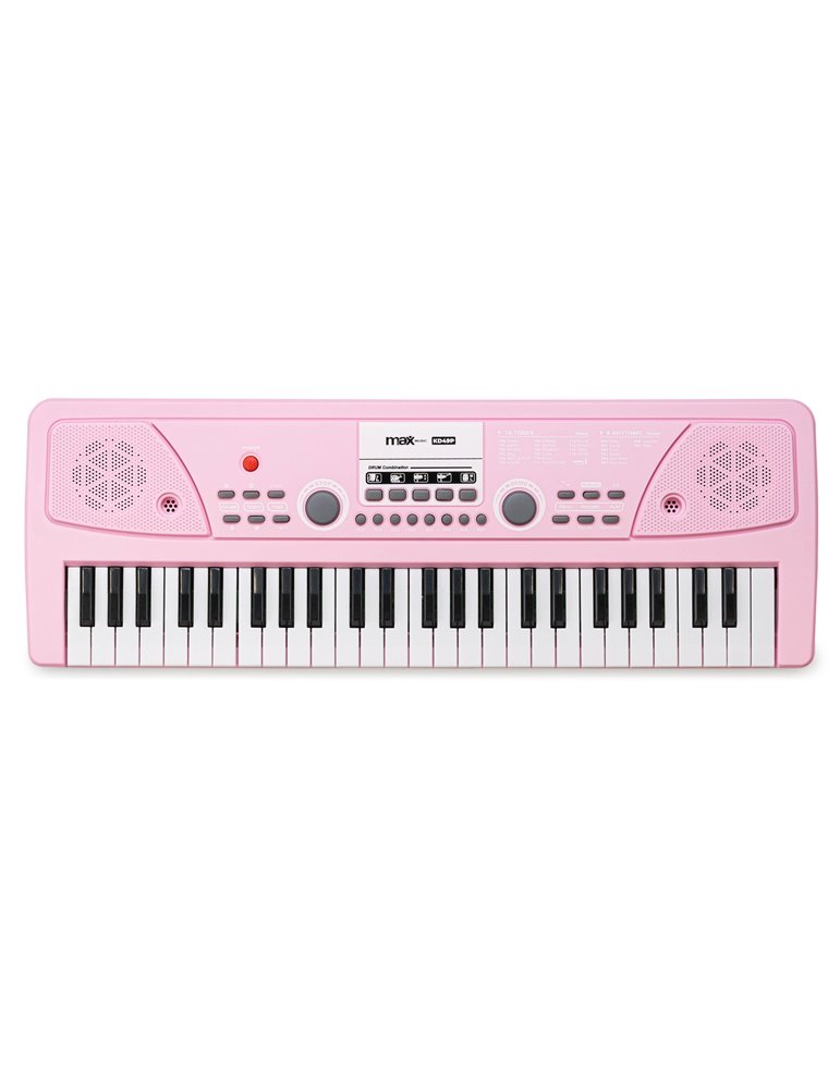 KD49P Teclado Electrónico 49 Teclas con Batería Rosa