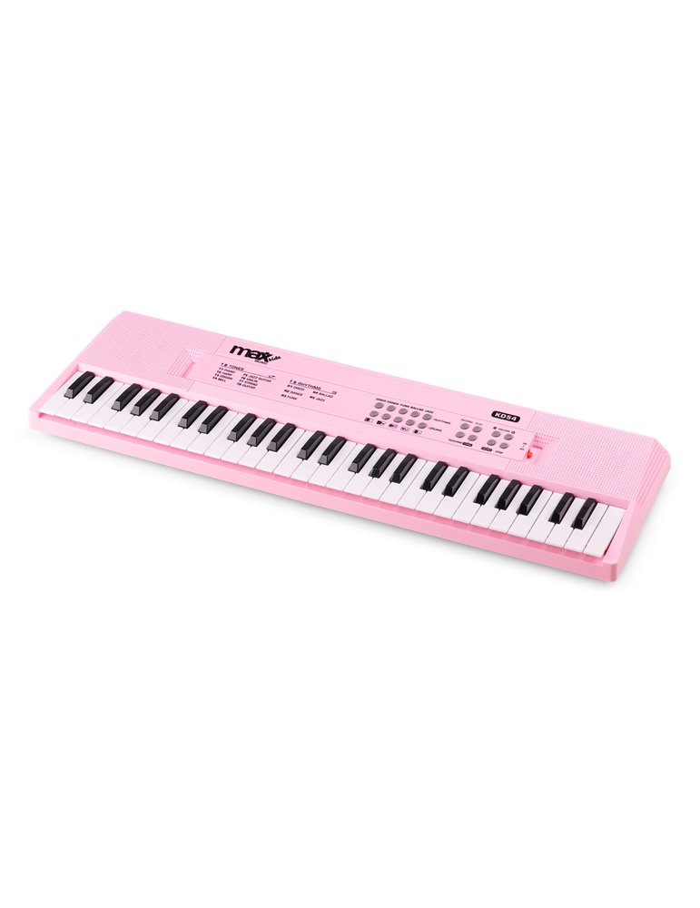 KD54 Teclado Electrónico 54 Teclas con Batería Rosa