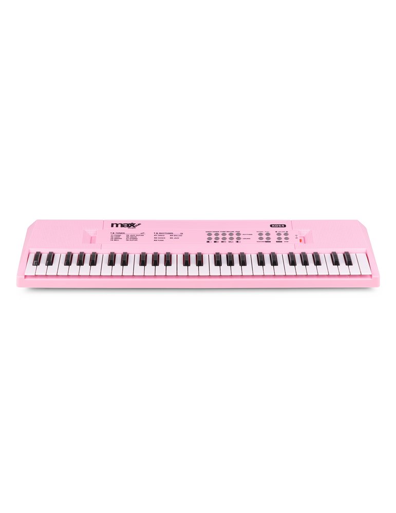 KD54 Teclado Electrónico 54 Teclas con Batería Rosa