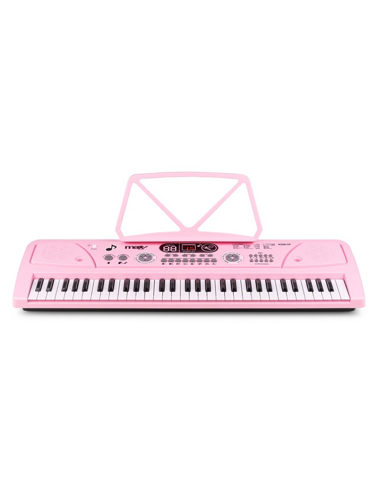 KD61P Teclado Electrónico 61 teclas con Batería Rosa