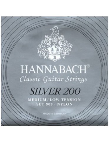 Juego Hannabach Silver 200 Clásica 900-MLT