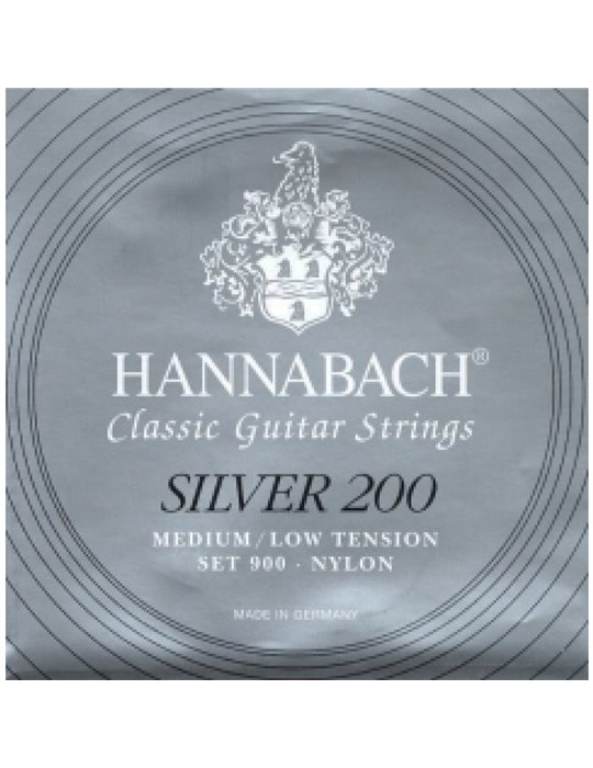 Juego Hannabach Silver 200 Clásica 900-MLT