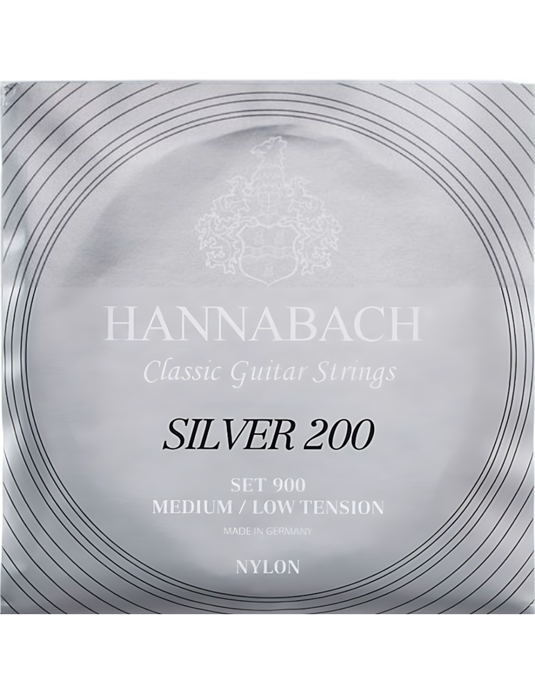 Juego Hannabach Silver 200 Clásica 900-MLT