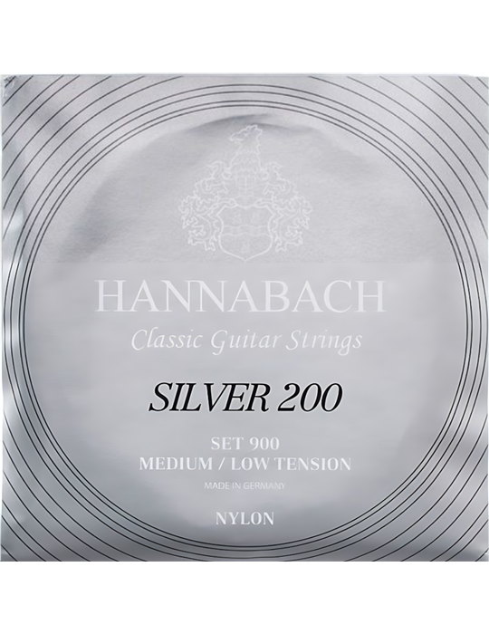 Juego Hannabach Silver 200 Clásica 900-MLT