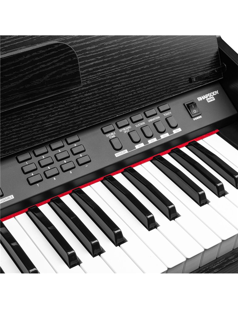 RhapsodyDP61 Piano digital de 61 teclas con soporte para mueble