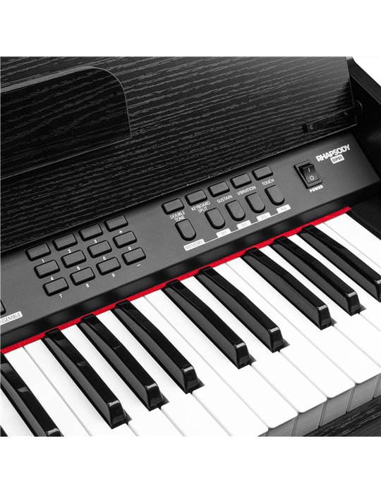 RhapsodyDP61 Piano digital de 61 teclas con soporte para mueble