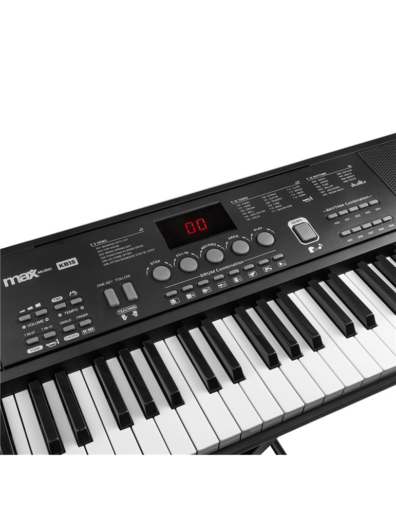KB15 Teclado Electrónico 61 Teclas con Batería