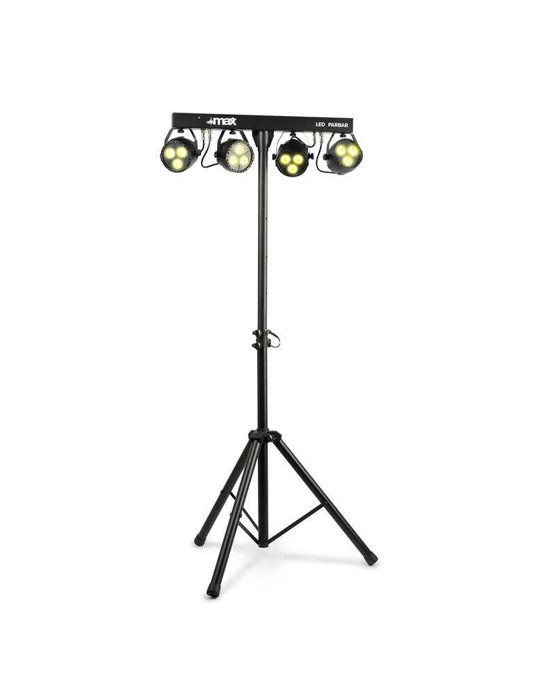PartyBar4 LED PARBAR con 4 focos 3x 4-en-1 RGBW