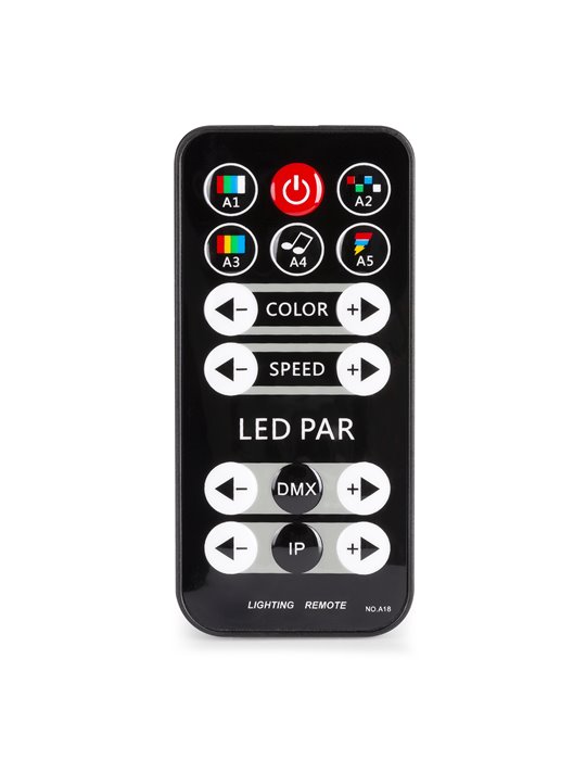 PartyBar4 LED PARBAR con 4 focos 3x 4-en-1 RGBW