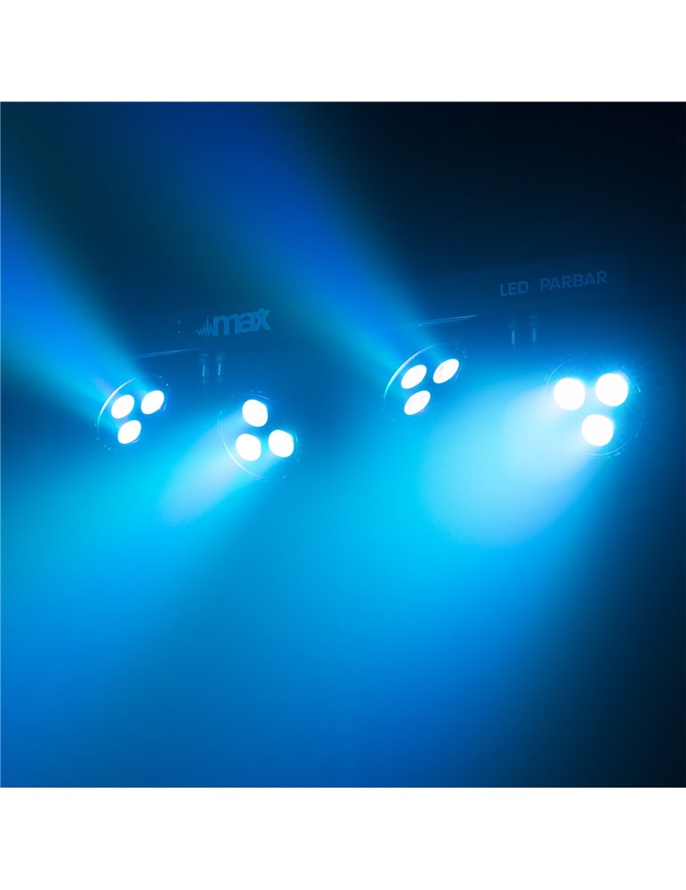PartyBar4 LED PARBAR con 4 focos 3x 4-en-1 RGBW