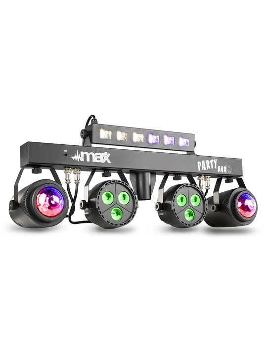 PartyBar10 Kit 2x Jelly Moon, 2xPAR y UV/Strobo