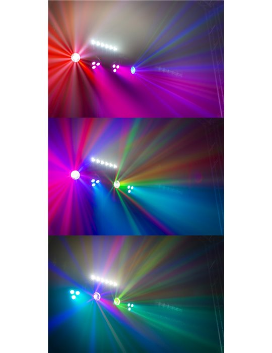 PartyBar10 Kit 2x Jelly Moon, 2xPAR y UV/Strobo