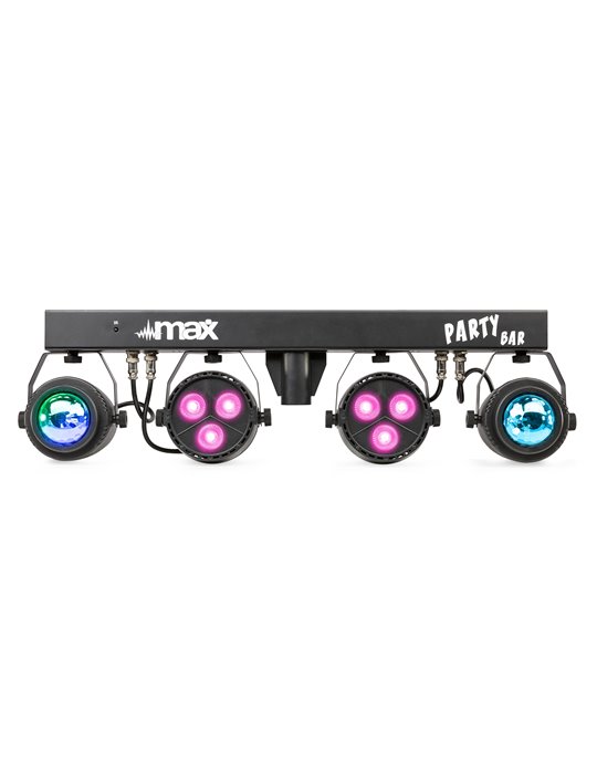 PartyBar1 con 2 Focos PAR + 2 Jellymoon RGBW