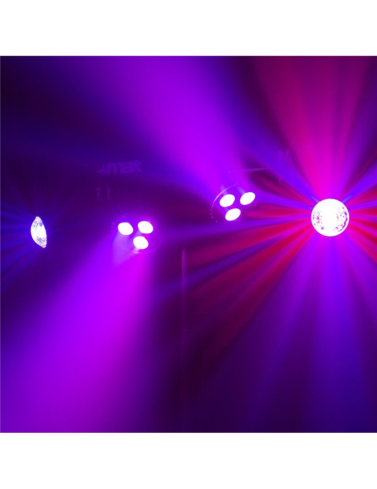 PartyBar1 con 2 Focos PAR + 2 Jellymoon RGBW
