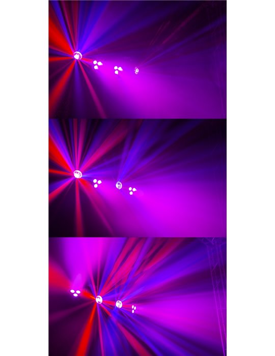 PartyBar1 con 2 Focos PAR + 2 Jellymoon RGBW