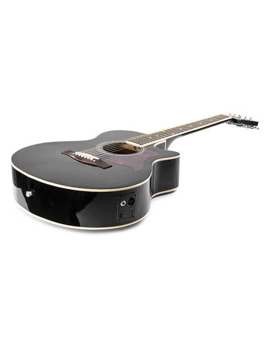 ShowKit Conjunto Guitarra Acústica Electrificada Negra