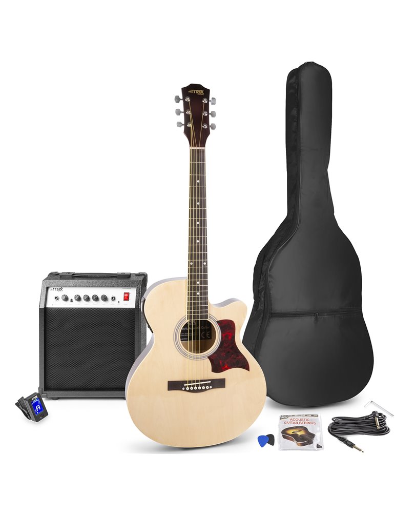 ShowKit Conjunto Guitarra Acústica Electrificada Natural