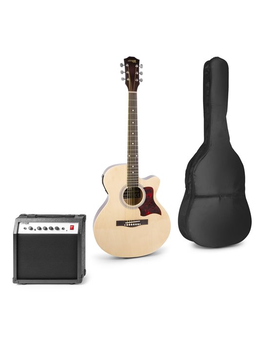 ShowKit Conjunto Guitarra Acústica Electrificada Natural