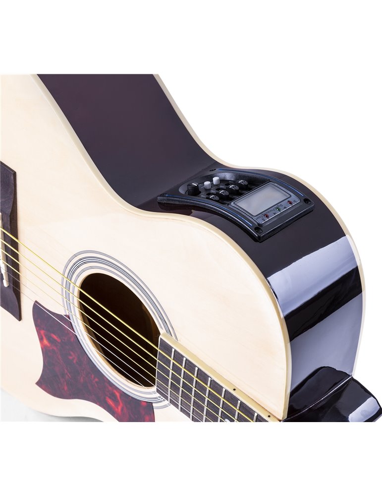 ShowKit Conjunto Guitarra Acústica Electrificada Natural