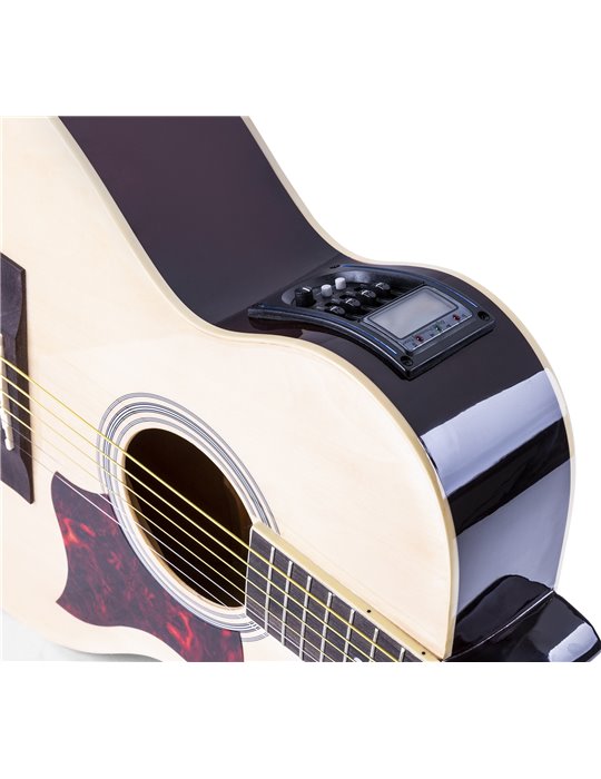 ShowKit Conjunto Guitarra Acústica Electrificada Natural