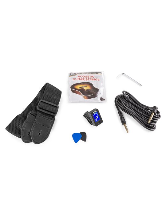 ShowKit Conjunto Guitarra Acústica Electrificada 