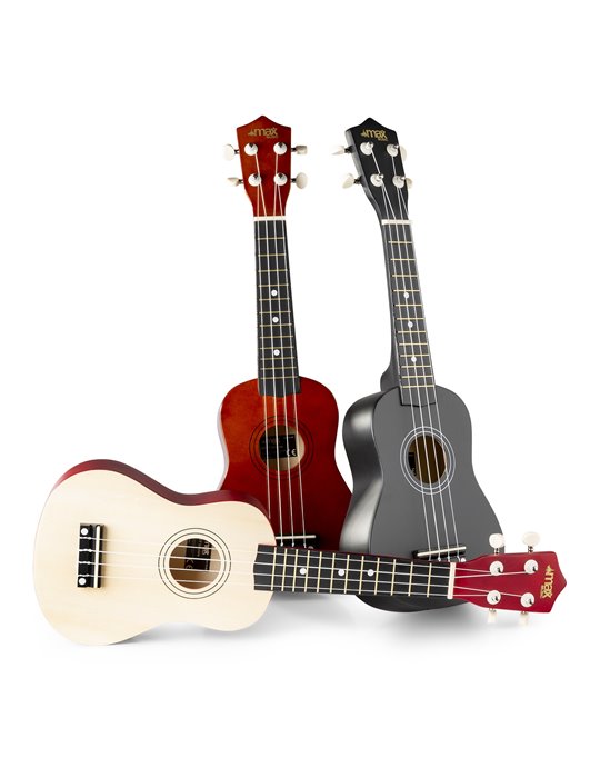 UKEY Ukulele Set Soprano 21" Natural Oscuro