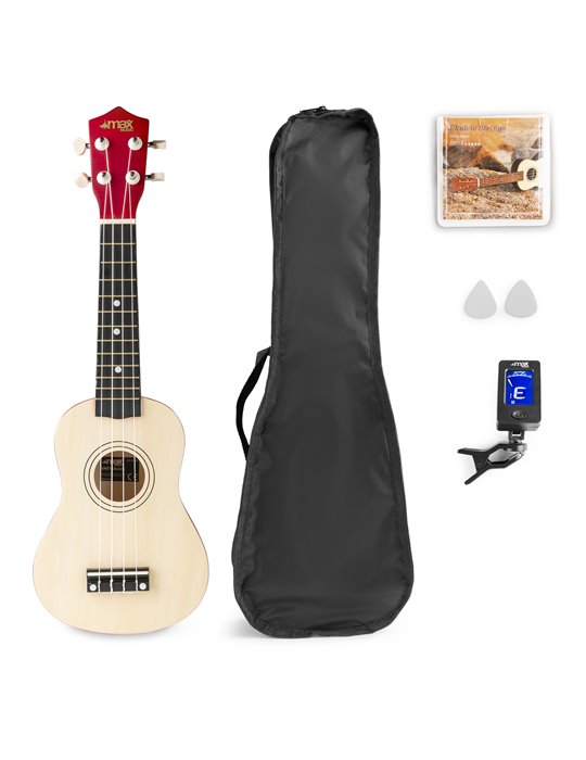 UKEY Ukulele Set Soprano 21" Natural