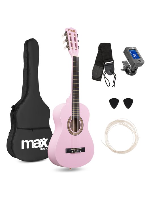 SoloArt Junior 1/4 Conjunto Guitarra Clásica Rosa