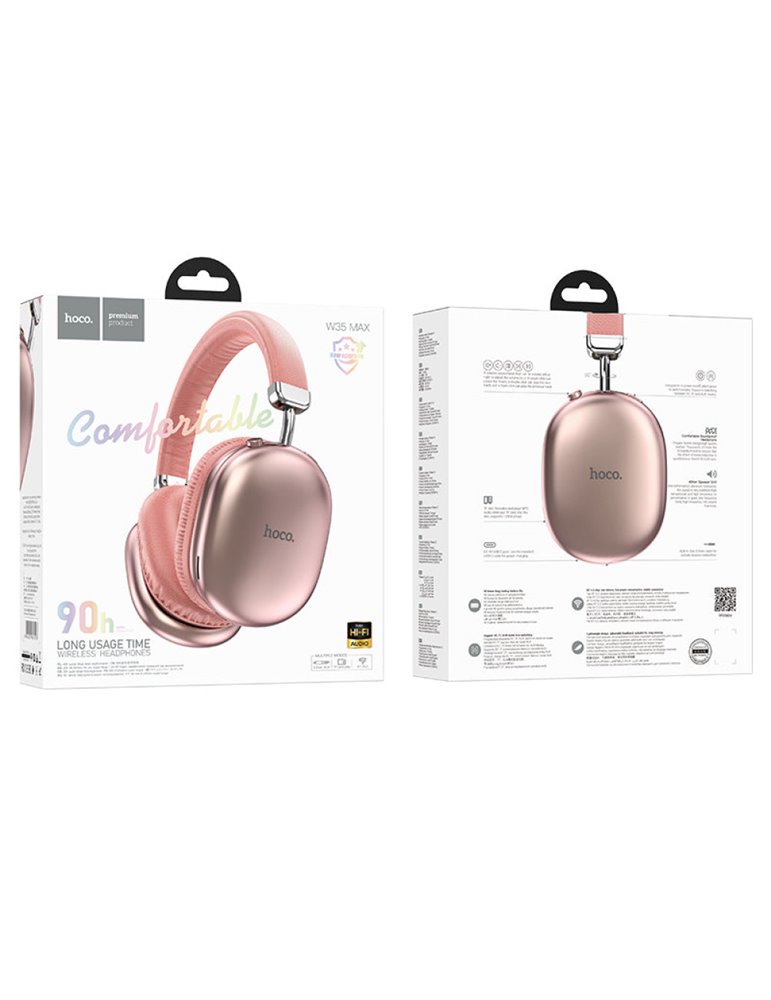 Auriculares inalámbricos HOCO W35 - Rosa