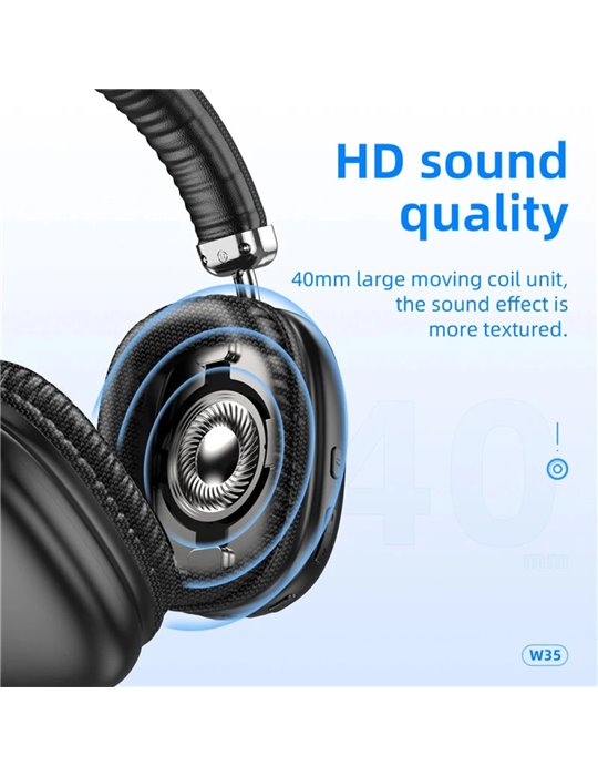 Auriculares inalámbricos HOCO W35 - Negro