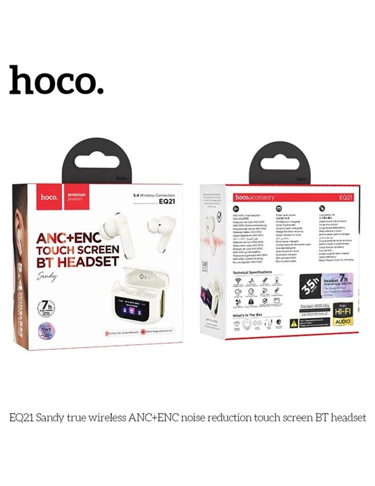 Auriculares inalámbricos HOCO EQ21 - Blanco