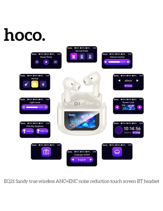 Auriculares inalámbricos HOCO EQ21 - Blanco