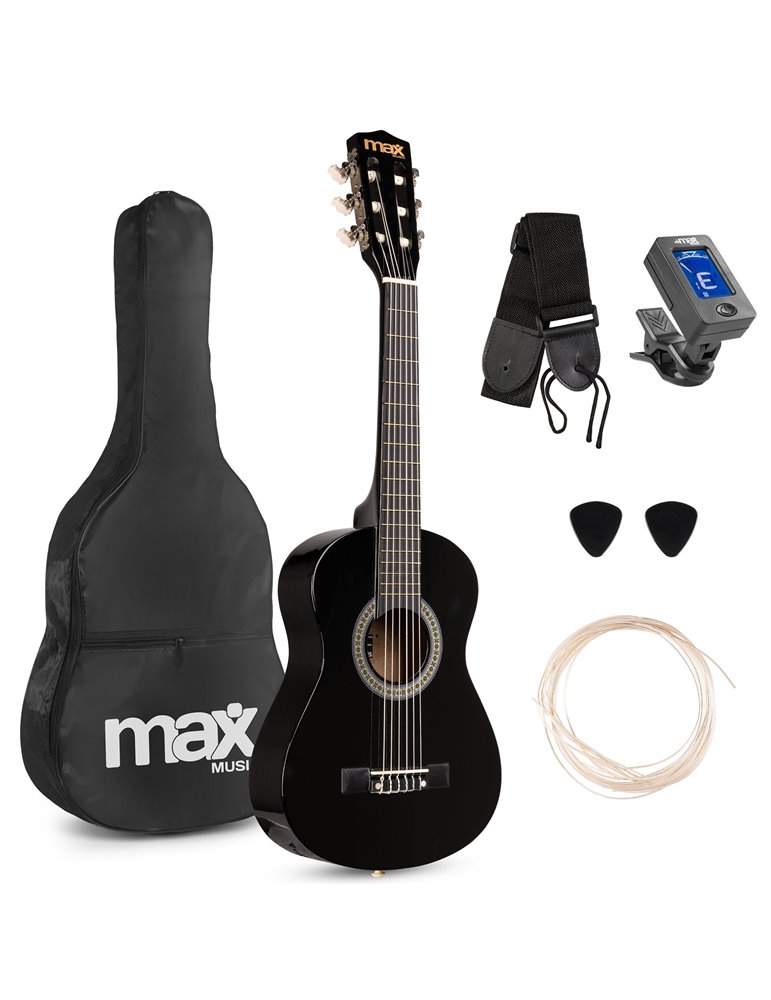 SoloArt Junior 1/4 Conjunto Guitarra Clásica Negro