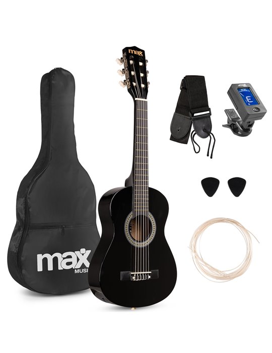 SoloArt Junior 1/4 Conjunto Guitarra Clásica Negro