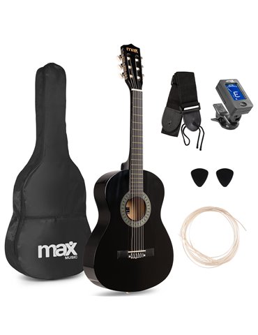 SoloArt Junior 3/4 Conjunto Guitarra Clásica Negro