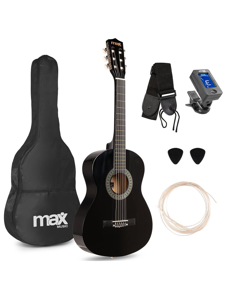 SoloArt Junior 3/4 Conjunto Guitarra Clásica Negro
