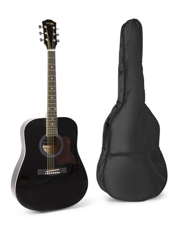 SoloJam Conjunto Guitarra Acústica Negra